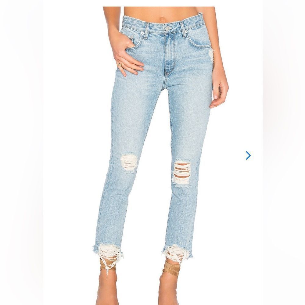 Lovers & Friends Logan High-Rise Tapered Jeans Size 28 Color Siena